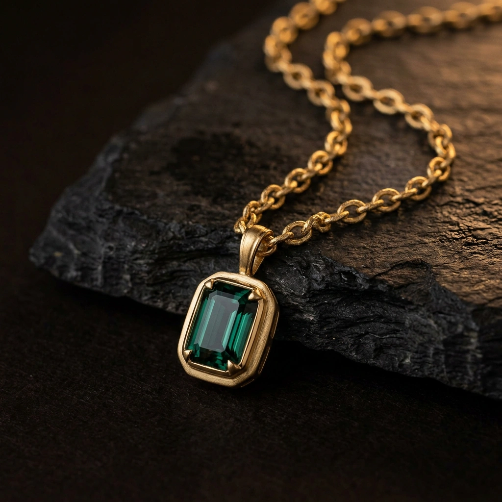 Collier met edelsteen